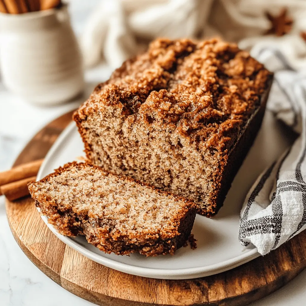 This Cinnamon Crunch Banana Bread is a delightful twist on a classic favorite! Bursting with the warm sweetness of ripe bananas and a crunchy cinnamon topping, it's perfect for breakfast or a cozy snack. Easy to make and incredibly satisfying, your family will love it. Save this recipe for your next baking adventure, and enjoy a slice of happiness!