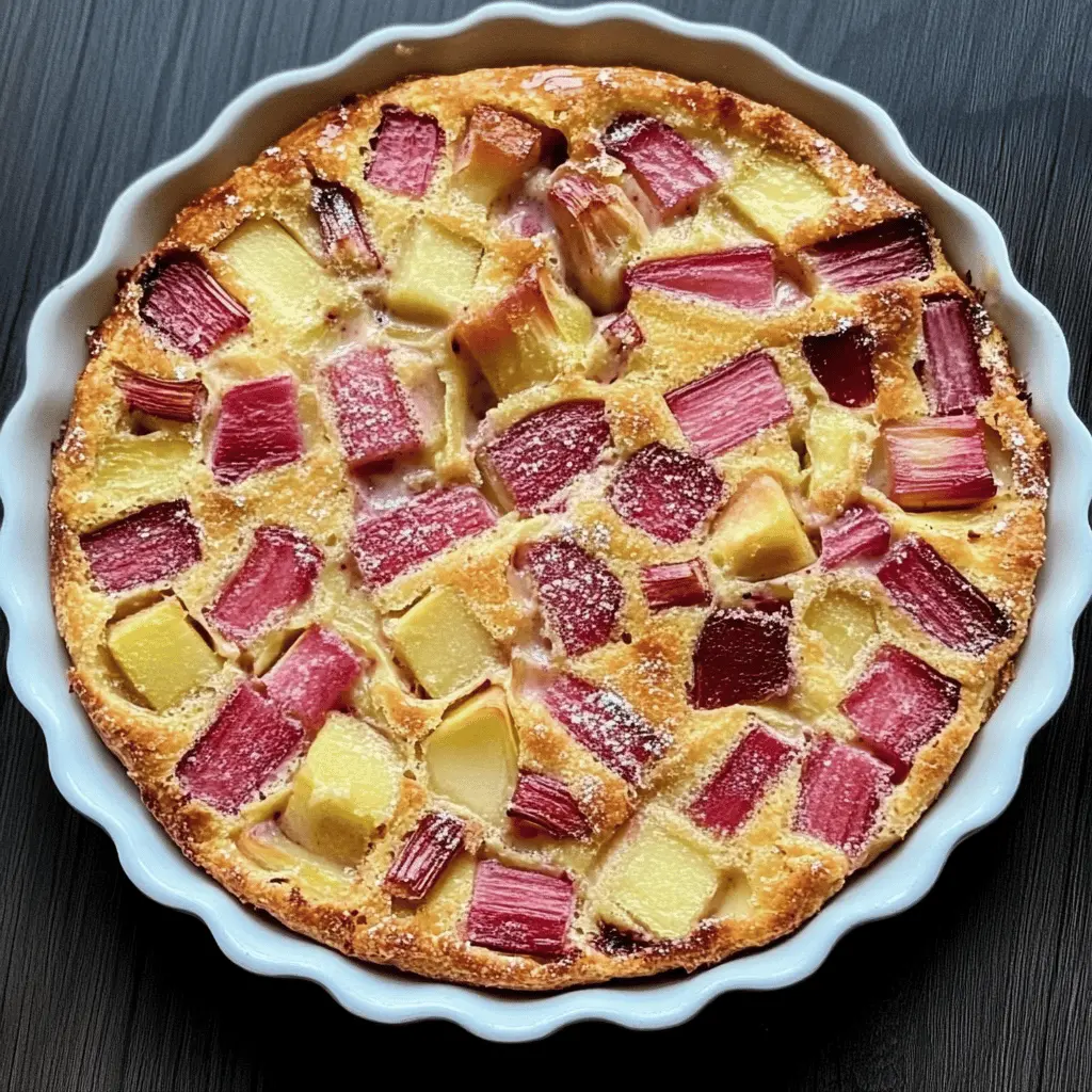 Looking for a delightful dessert that’s both simple and delicious? This Easy Rhubarb Clafoutis brings together tart rhubarb and a sweet, custardy batter for the perfect treat. Perfect for a cozy gathering or a family dinner, this recipe is a must-save for your next baking adventure! 🍰✨