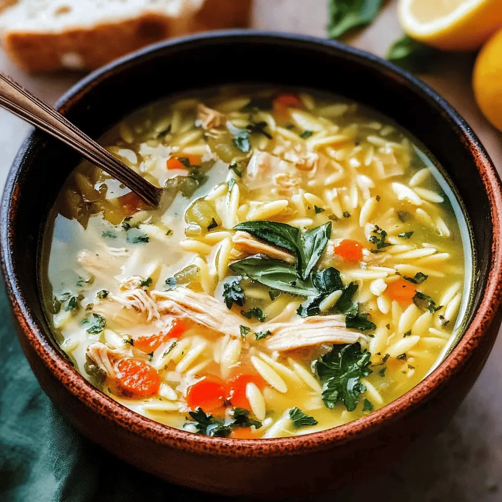 Warm up your day with this refreshing Lemon Chicken Orzo Soup! Made with tender chicken, zesty lemon, and hearty orzo pasta, this soup is the perfect balance of bright and comforting flavors. Ideal for a cozy dinner or a quick lunch, save this recipe to enjoy a bowl of happiness any time you need a little boost!