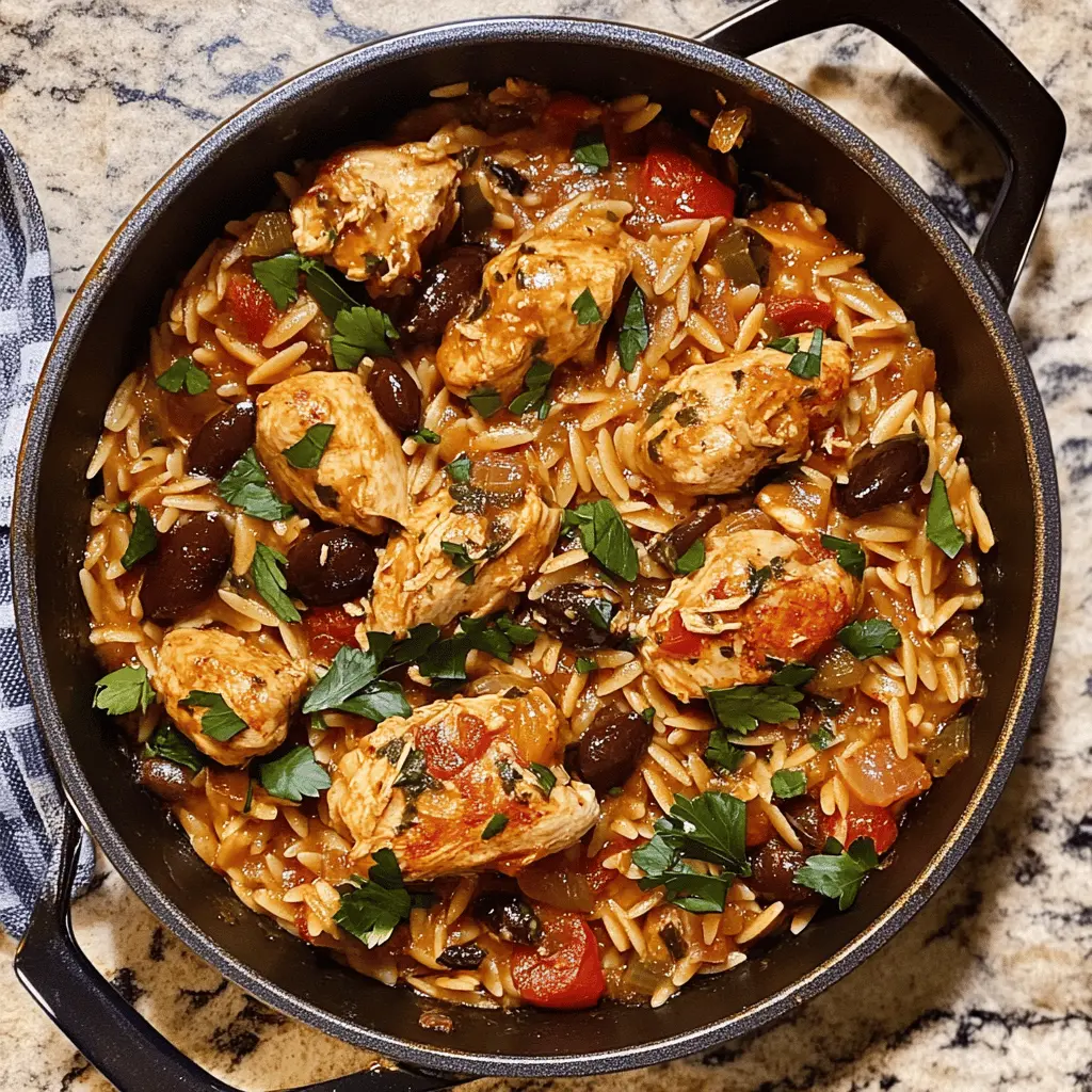 Turn mealtime into a delightful escape with this One Pot Mediterranean Chicken Orzo! Featuring tender chicken, cherry tomatoes, and spinach, this dish bursts with fresh flavors in every bite. Perfect for busy weeknights, it’s a quick and easy recipe that combines convenience and taste. Save it for a hassle-free, delicious dinner option your family will love!
