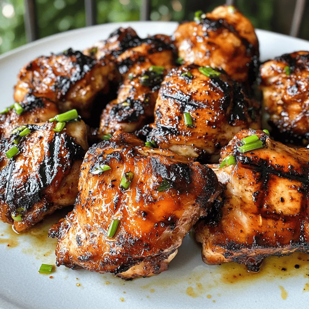 Juicy and tender, these Sweet and Spicy Grilled Chicken Thighs are perfect for any summer barbecue! With a blend of sweet honey and zesty spices, each bite offers a delightful burst of flavor. Easy to prepare and grill, this dish is great for family dinners or gatherings. Save this recipe for your next cookout and impress your guests!