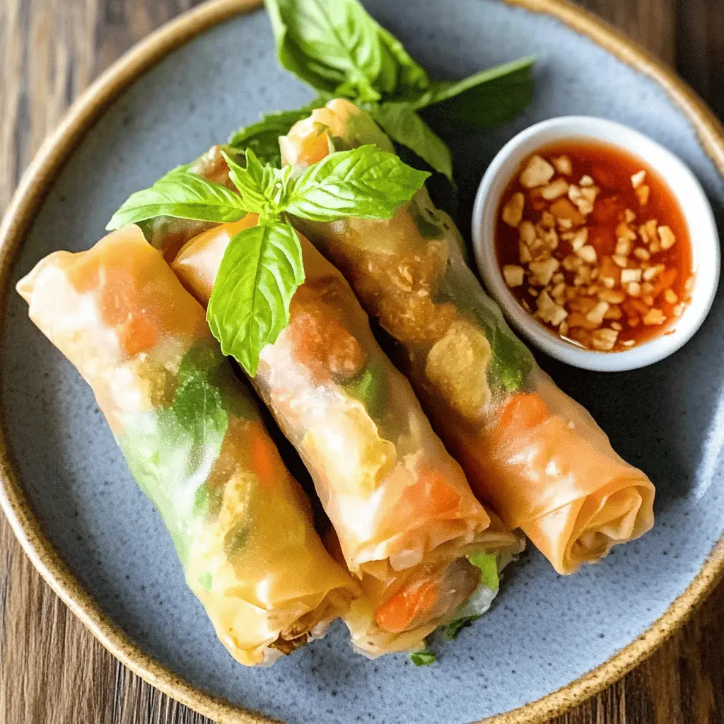 Easy Authentic Thai Spring Rolls Recipe