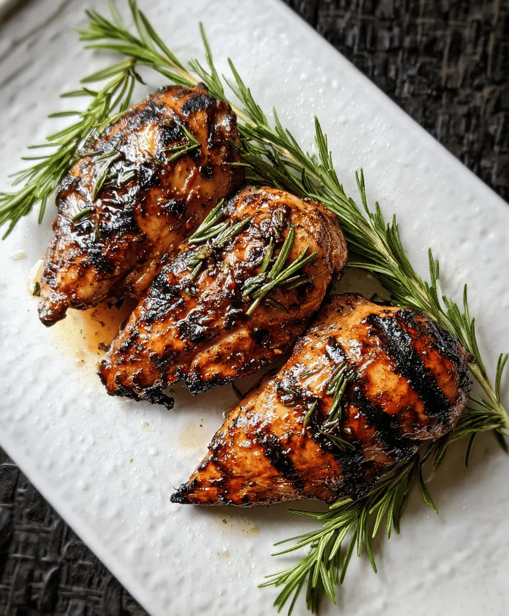 Easy Maple Rosemary Grilled Chicken Recipe