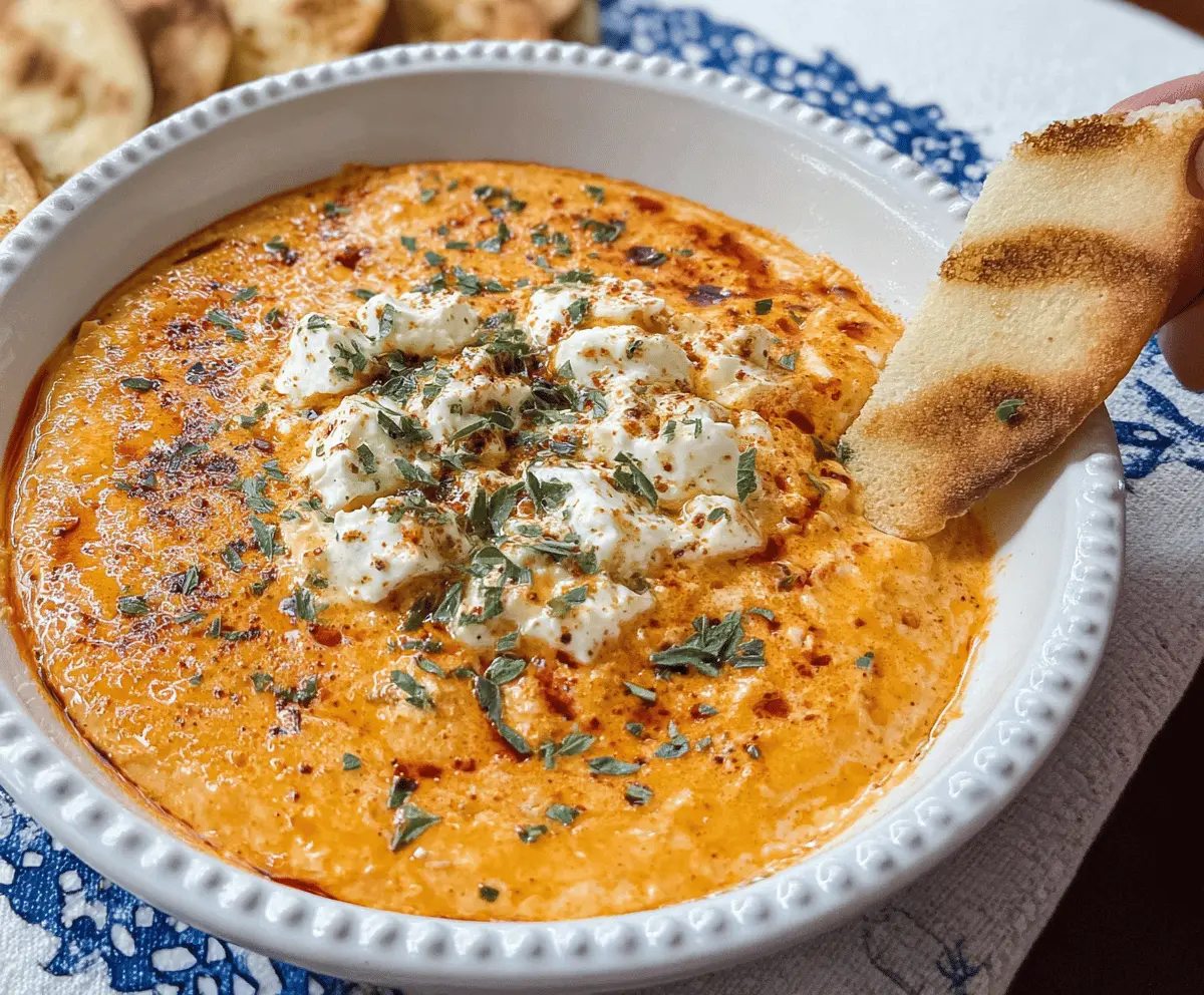 Easy Greek Tirokafteri Spicy Feta Dip Recipe