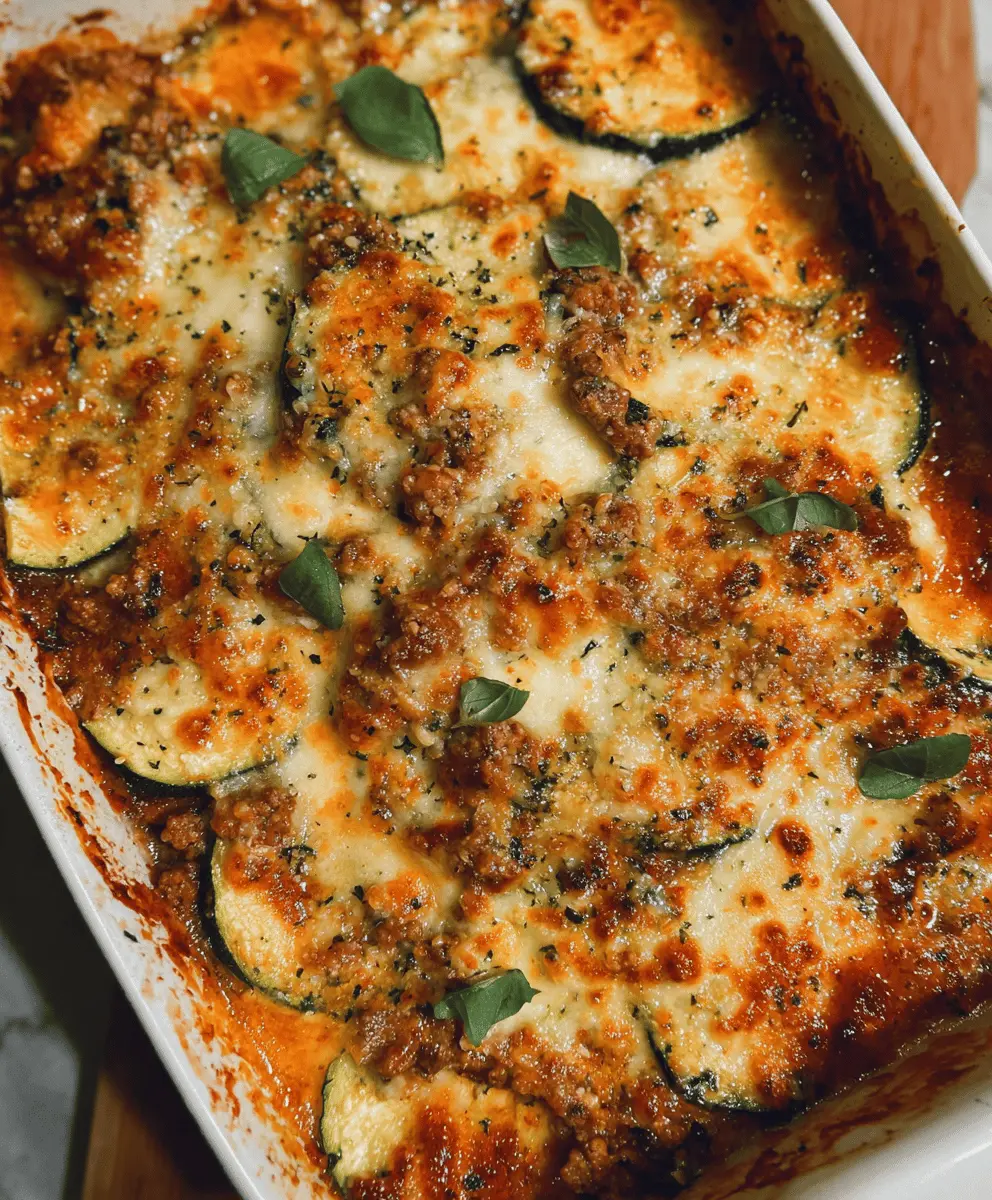 Easy Ground Beef Zucchini Casserole Recipe