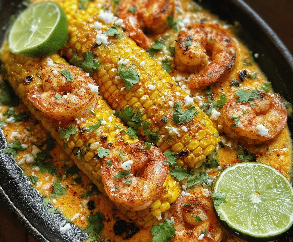 Easy Mexican Street Corn and Shrimp Recipe