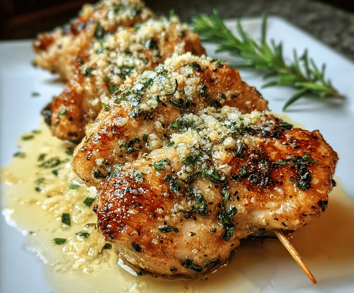 Easy Garlic Parmesan Chicken on Blackstone Grill