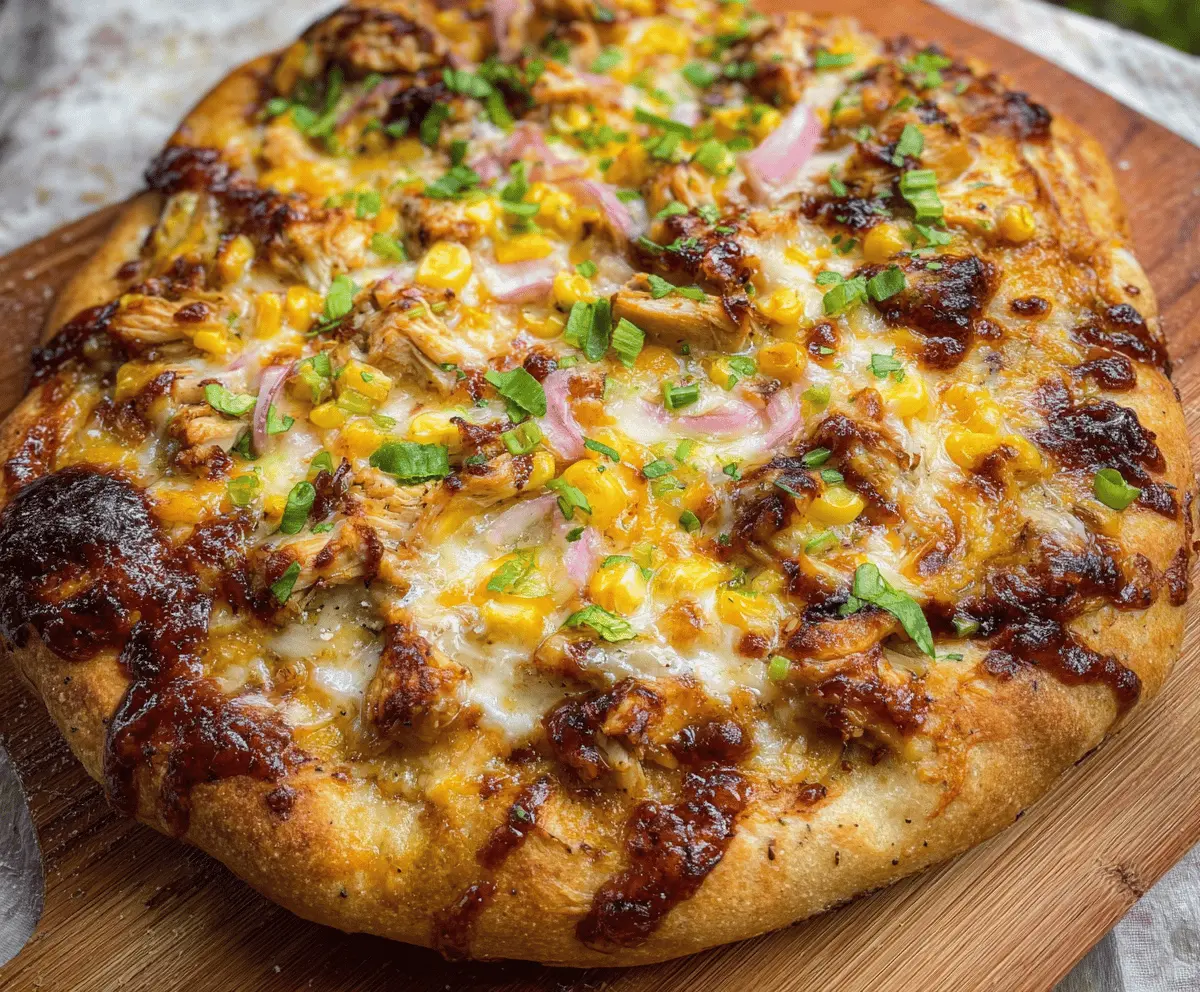 Easy Grilled BBQ Chicken Pizza for Summer