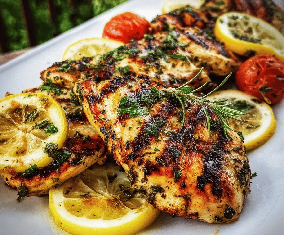Easy Lemon Herb Grilled Chicken Recipe