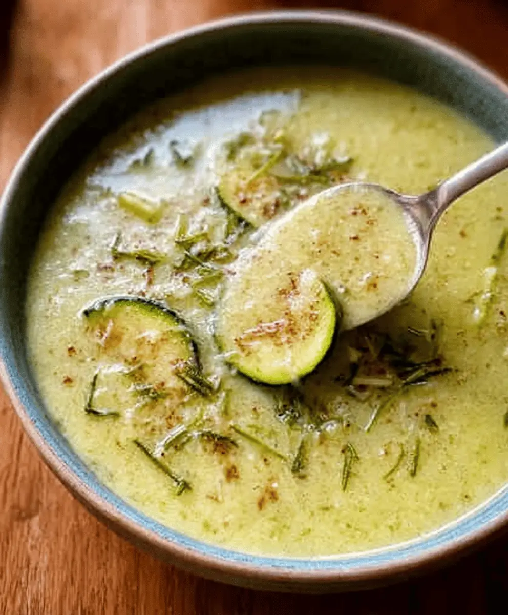 Easy Creamy Italian Potato and Zucchini Soup Recipe