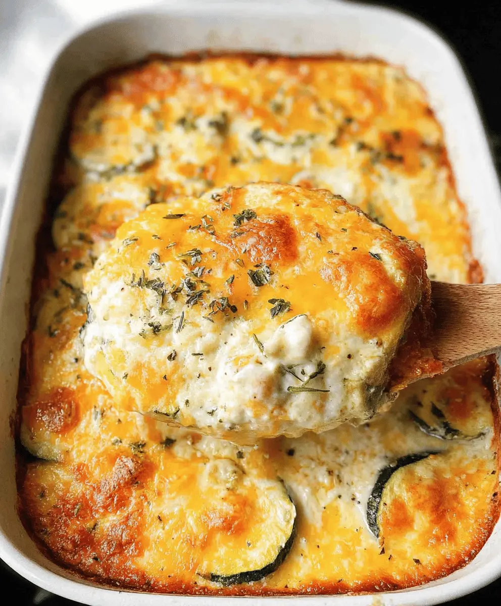 Cheesy Loaded Zucchini Casserole Recipe