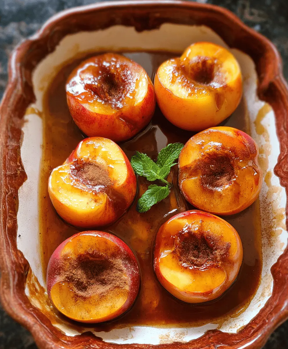 Easy Baked Nectarines with Cinnamon Honey Sauce