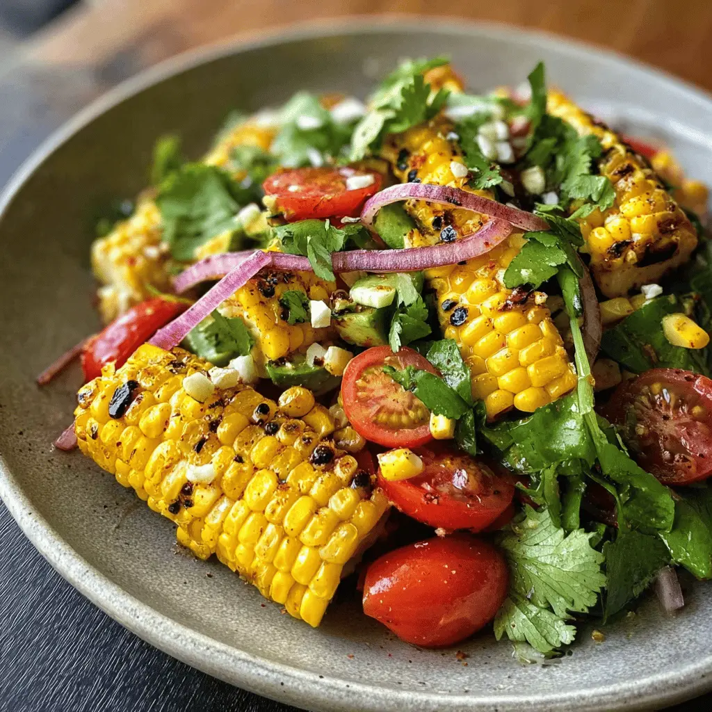 Easy Grilled Corn Salad with Fresh Herbs