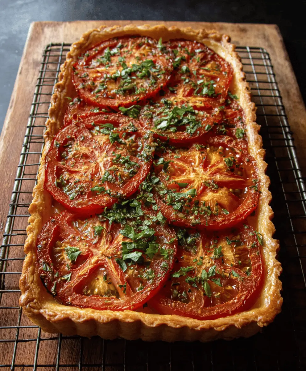 Easy Tomato Tart Recipe With Fresh Herbs