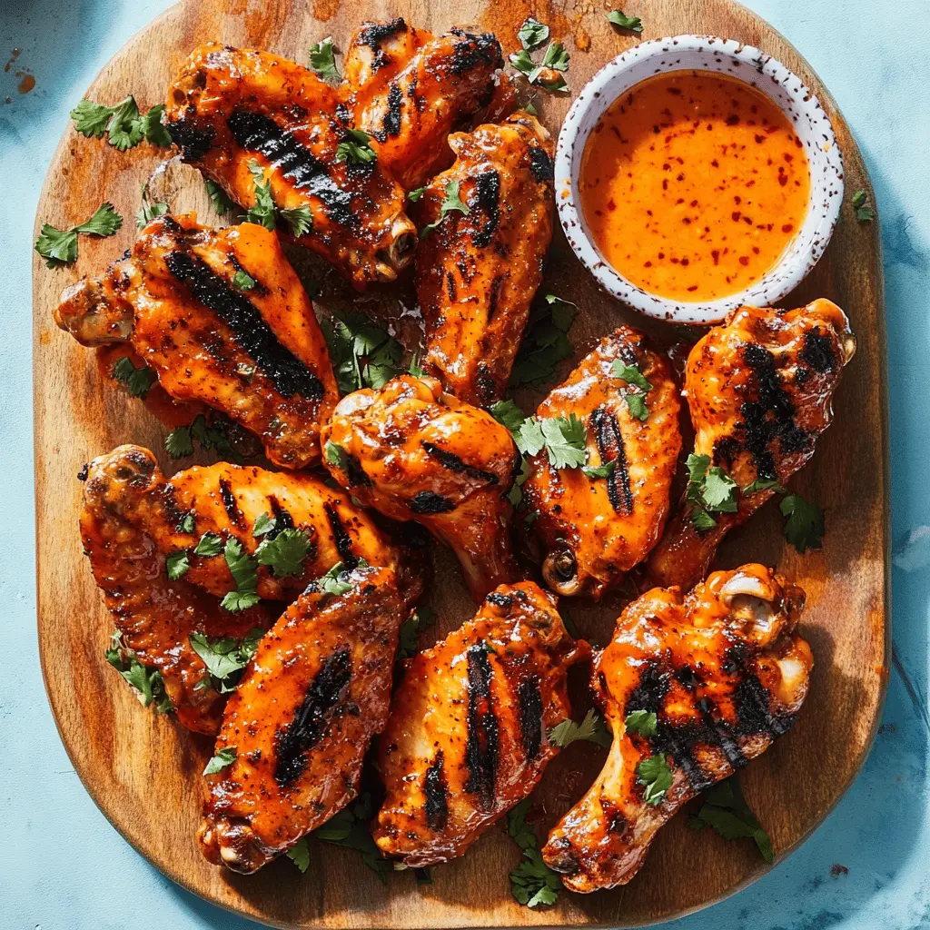 Easy 3-Ingredient Grilled Buffalo Chicken Wings