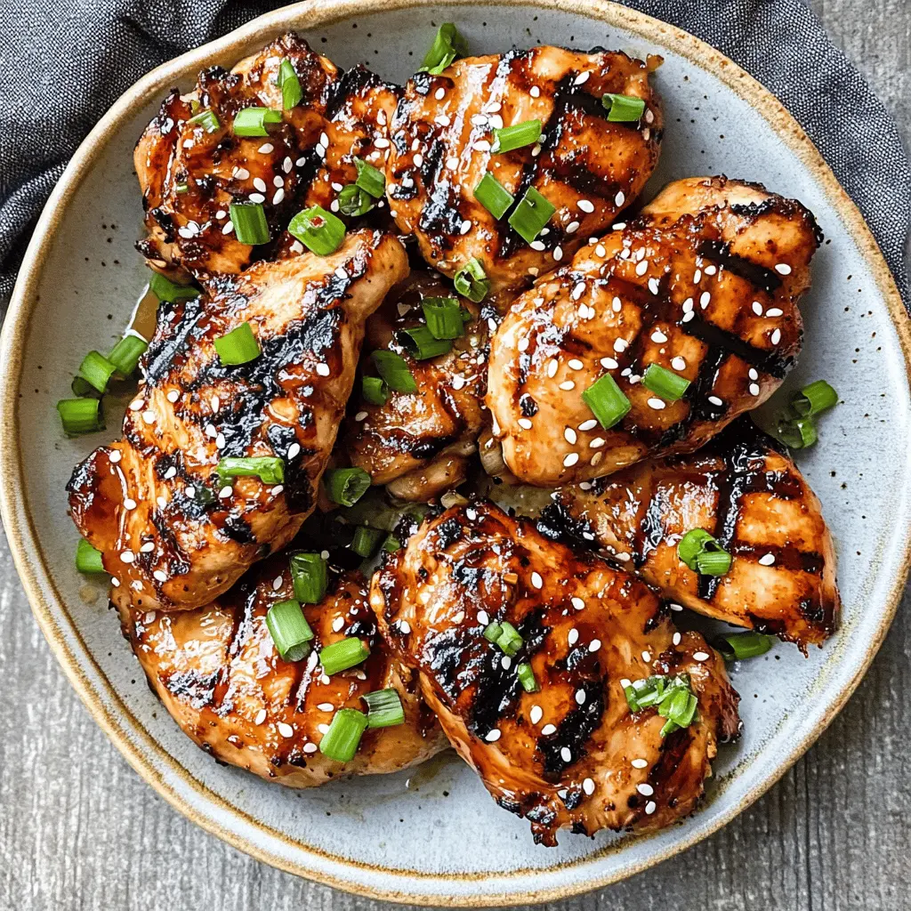 Easy Marinated Asian Grilled Chicken Recipe