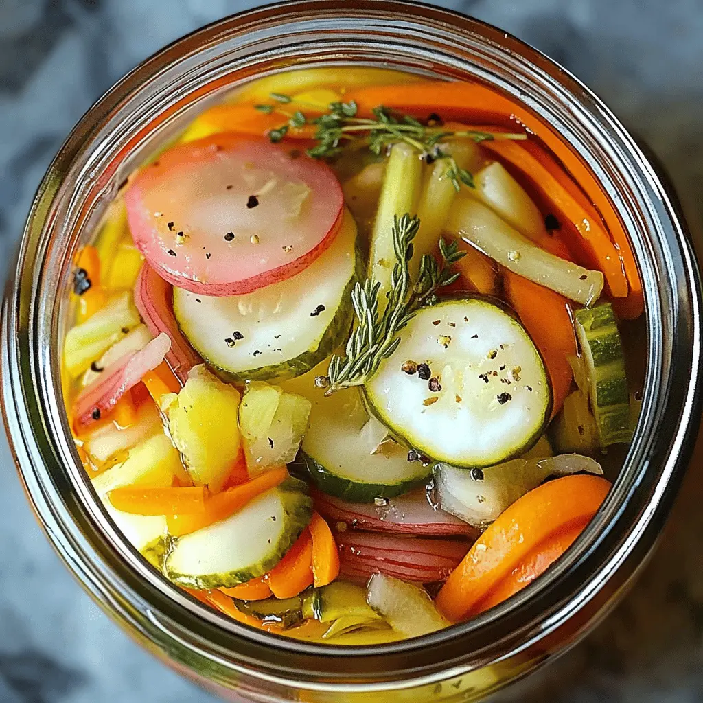 Easy Refrigerator Pickled Vegetables Recipe for Quick Snacks