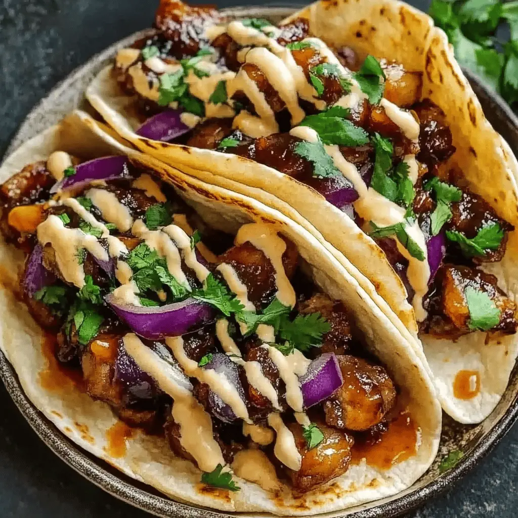 Easy Garlic Butter Honey BBQ Beef Tacos Recipe