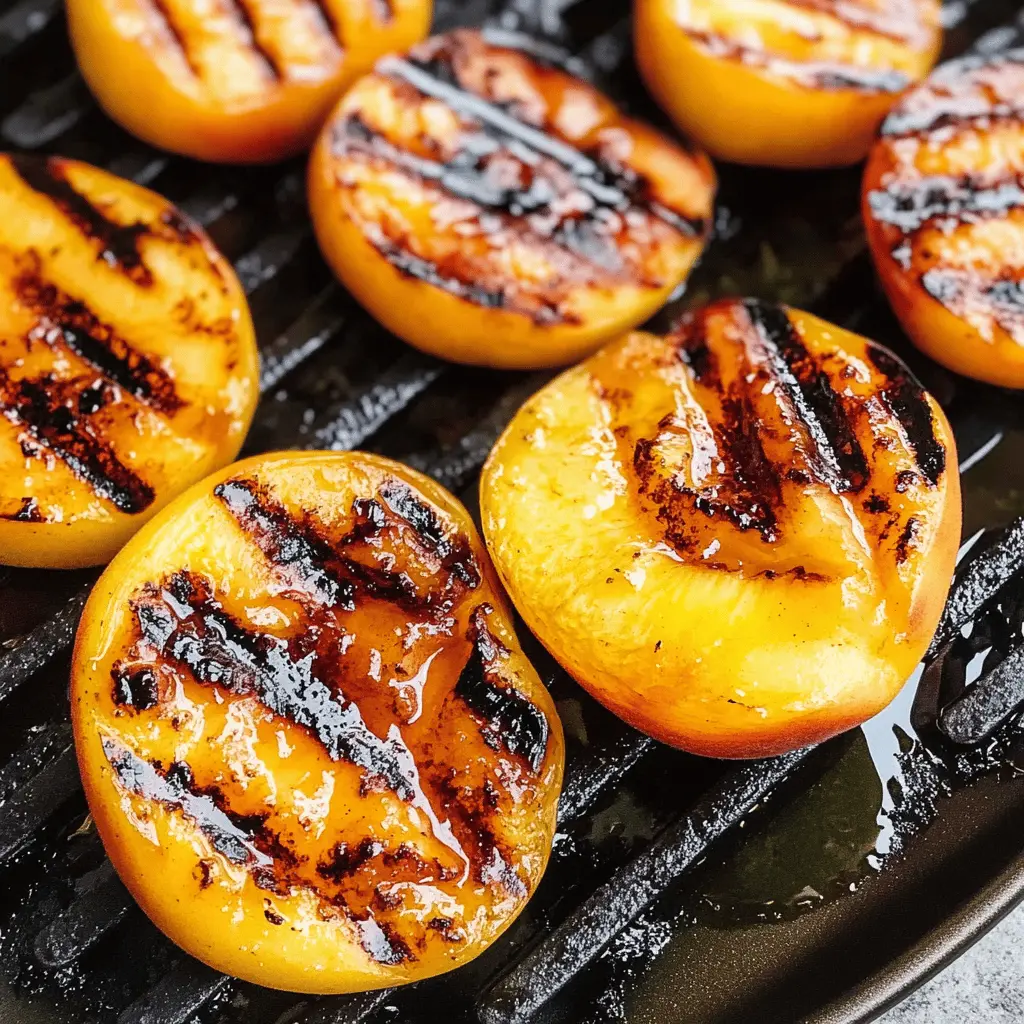 Easy Grilled Peaches with Honey Recipe