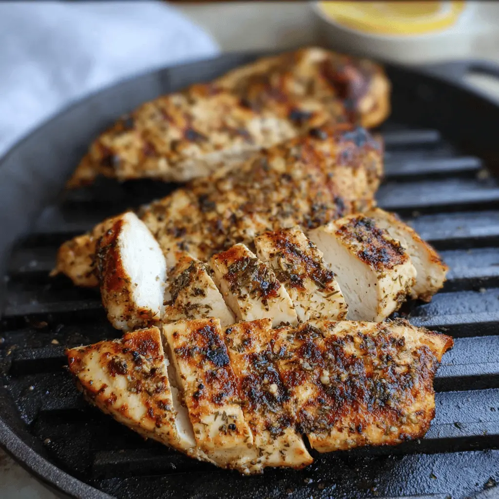 Easy Perfect Chicken Breast on Blackstone Griddle