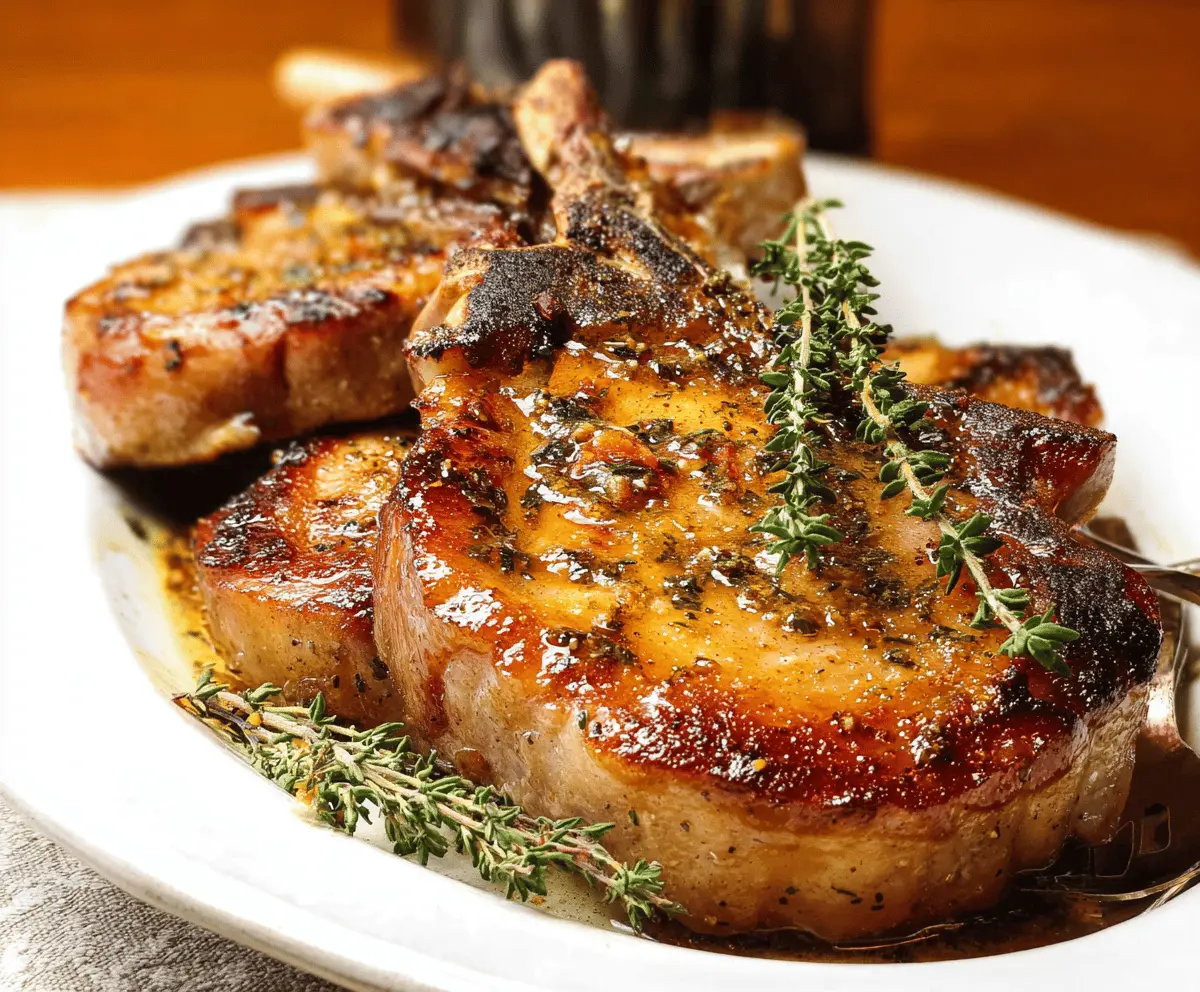 Easy Pan Seared Brined Pork Chops Recipe