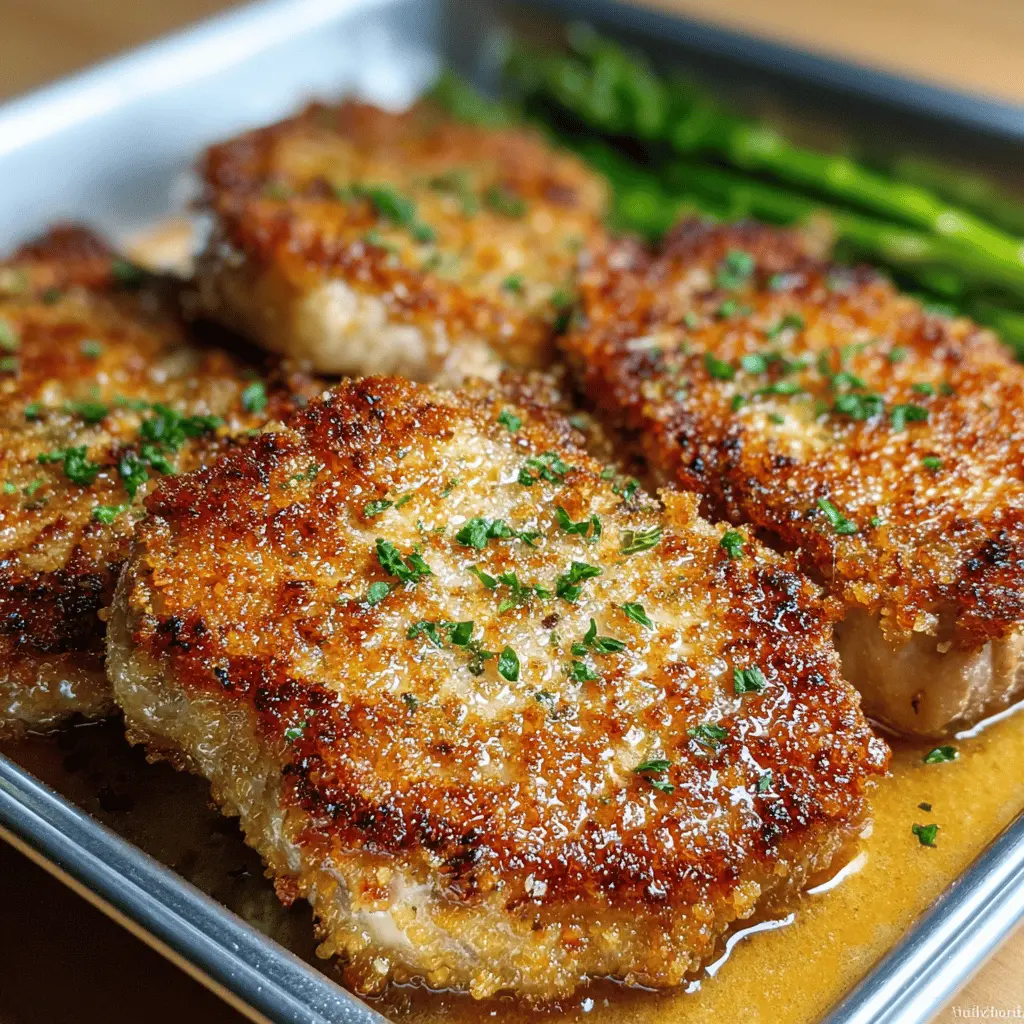 Easy Crispy Parmesan Baked Pork Chops