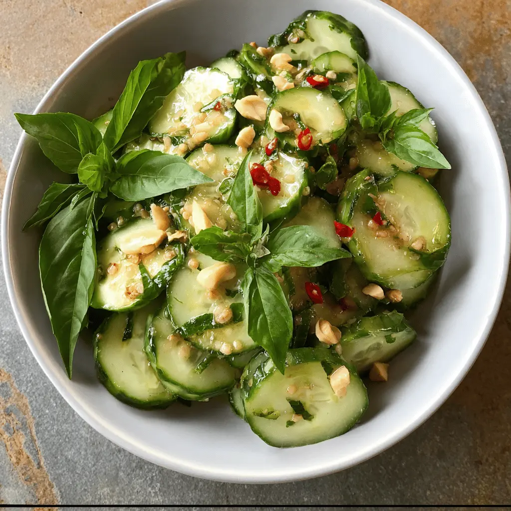 Easy Cucumber and Basil Salad Recipe