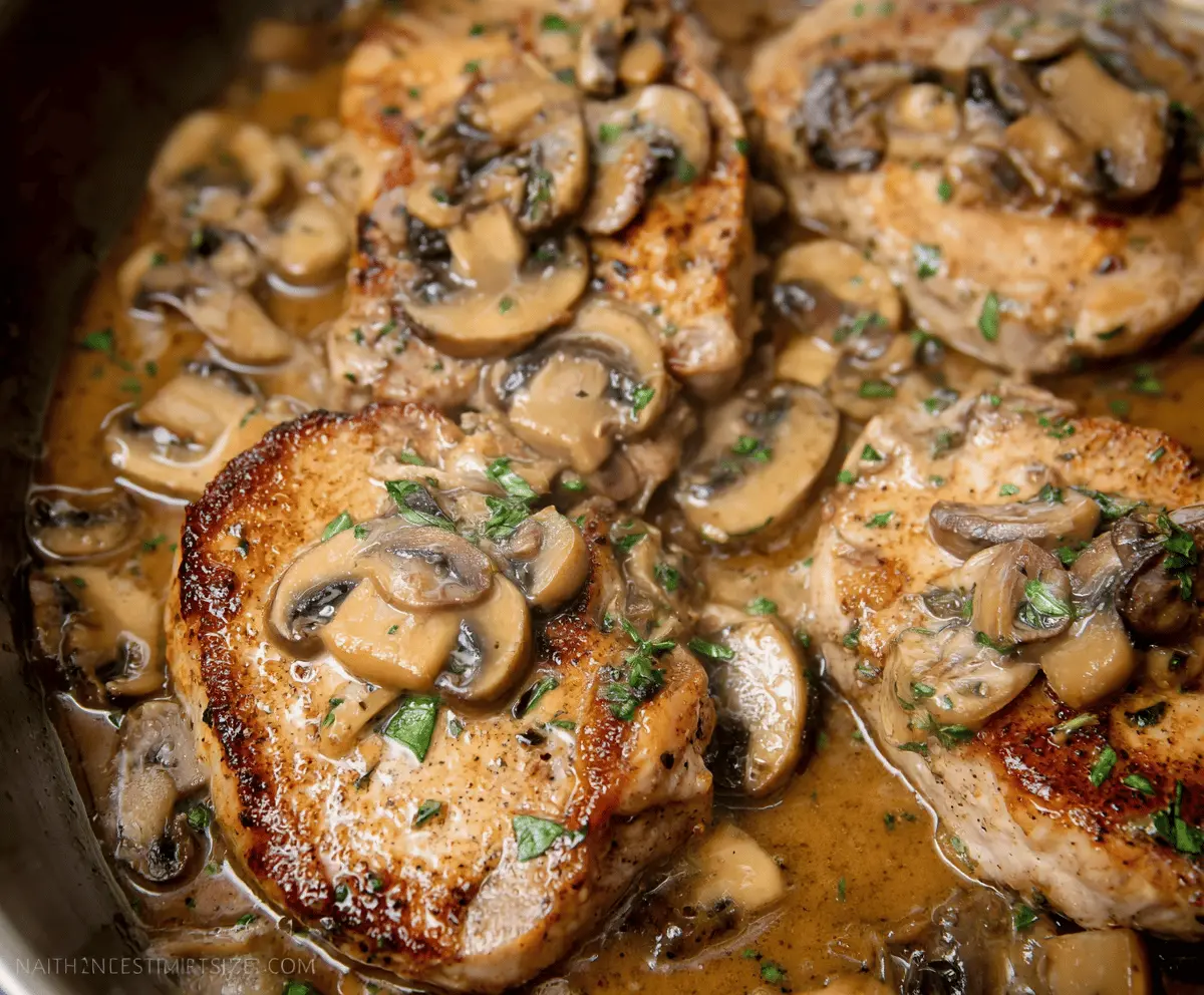 Easy Mushroom Pork Chops Recipe for Dinner