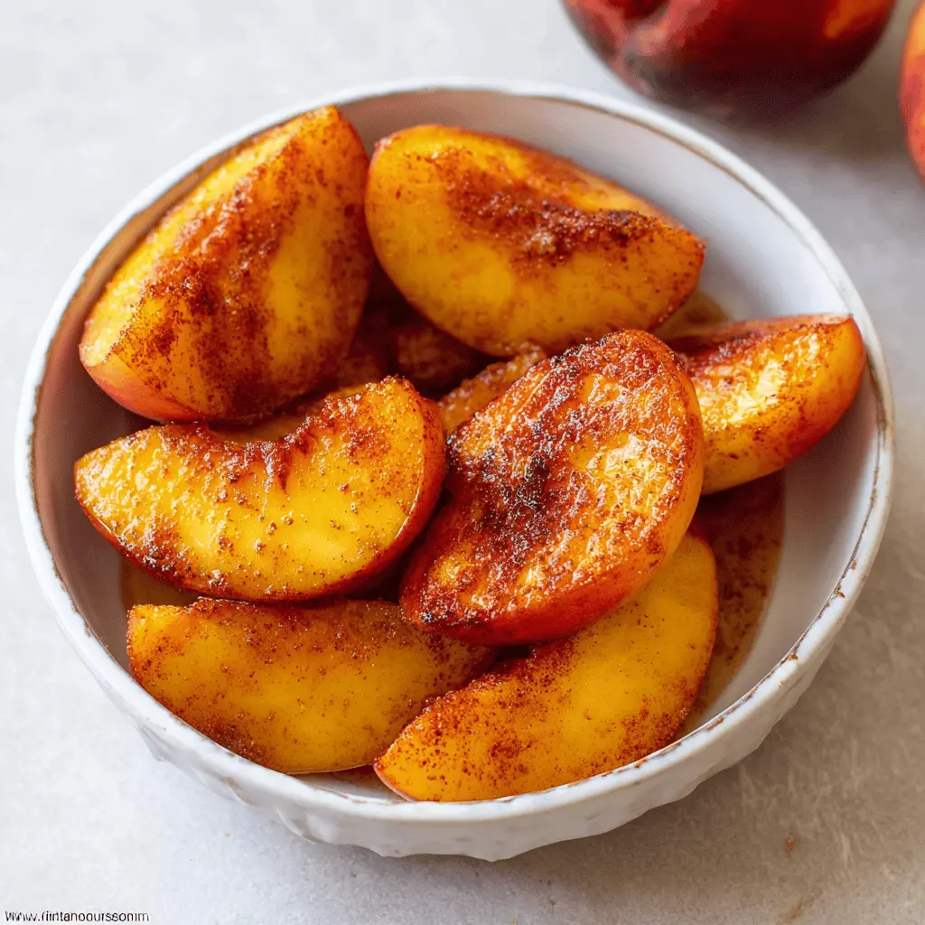 Easy Air Fryer Peaches Recipe
