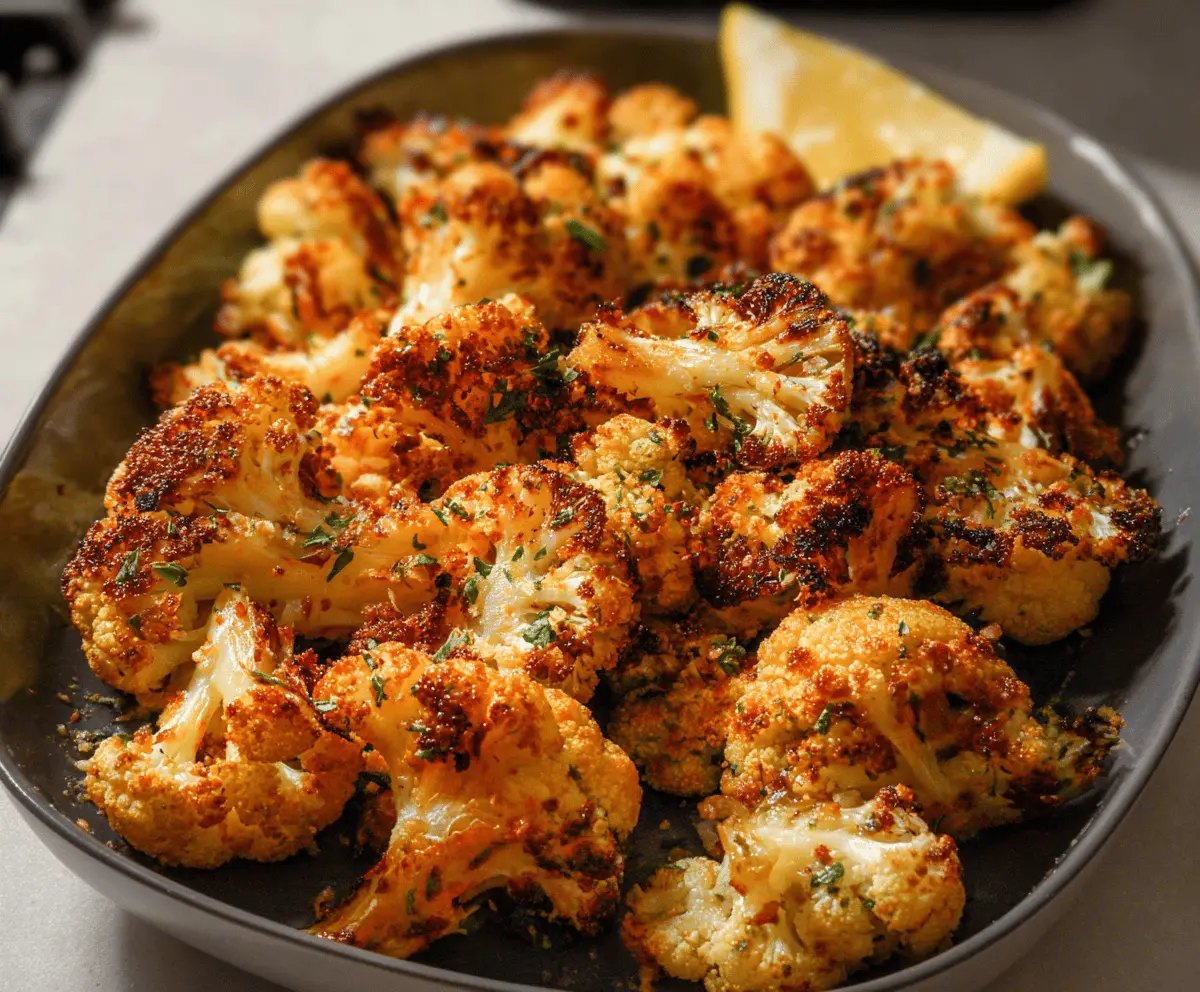 Crispy Parmesan Roasted Cauliflower Recipe