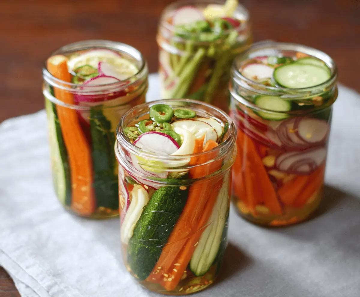 Easy Quick Pickled Vegetables Recipe
