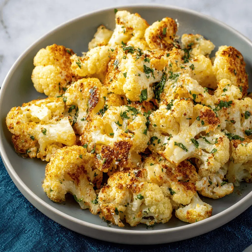 Easy Garlic Butter Roasted Cauliflower