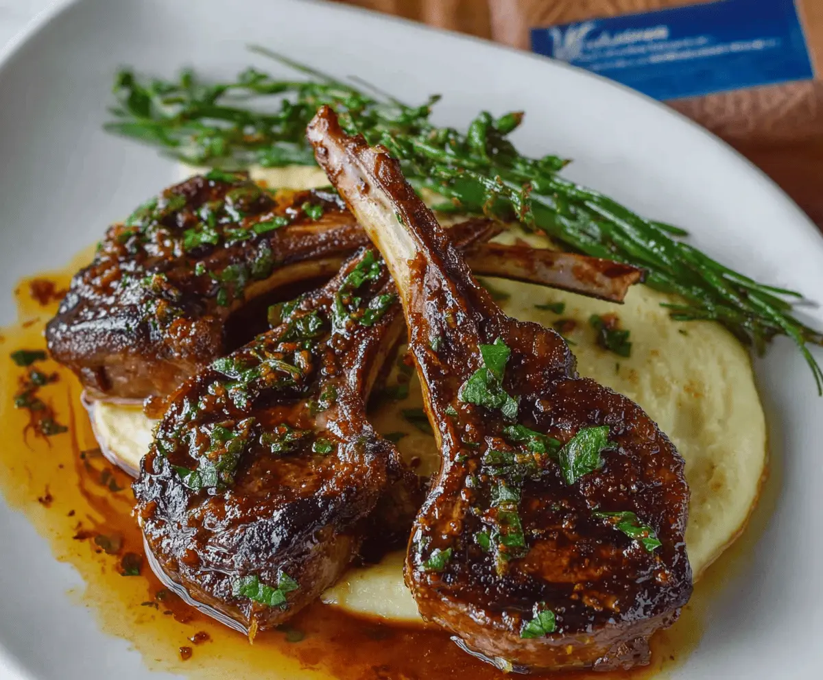 Easy Honey Garlic Glazed Lamb Chops Recipe