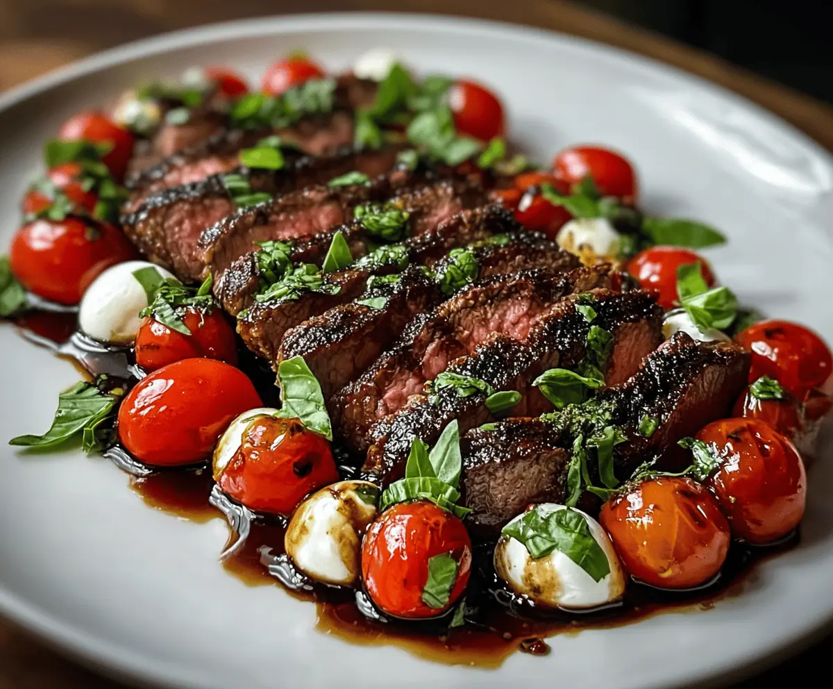 Balsamic Caprese Grilled Steak Recipe