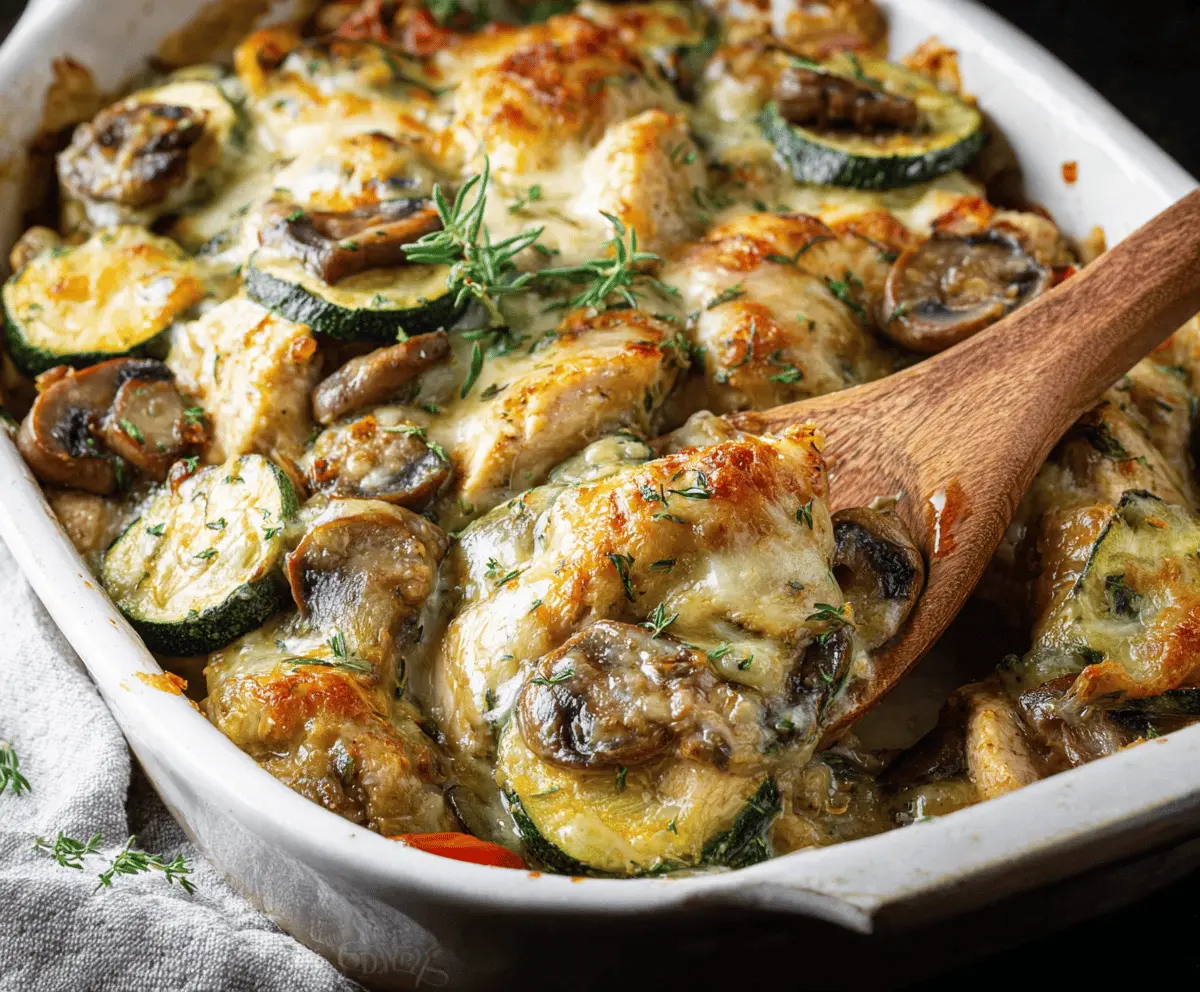 Easy Baked Chicken and Zucchini Casserole