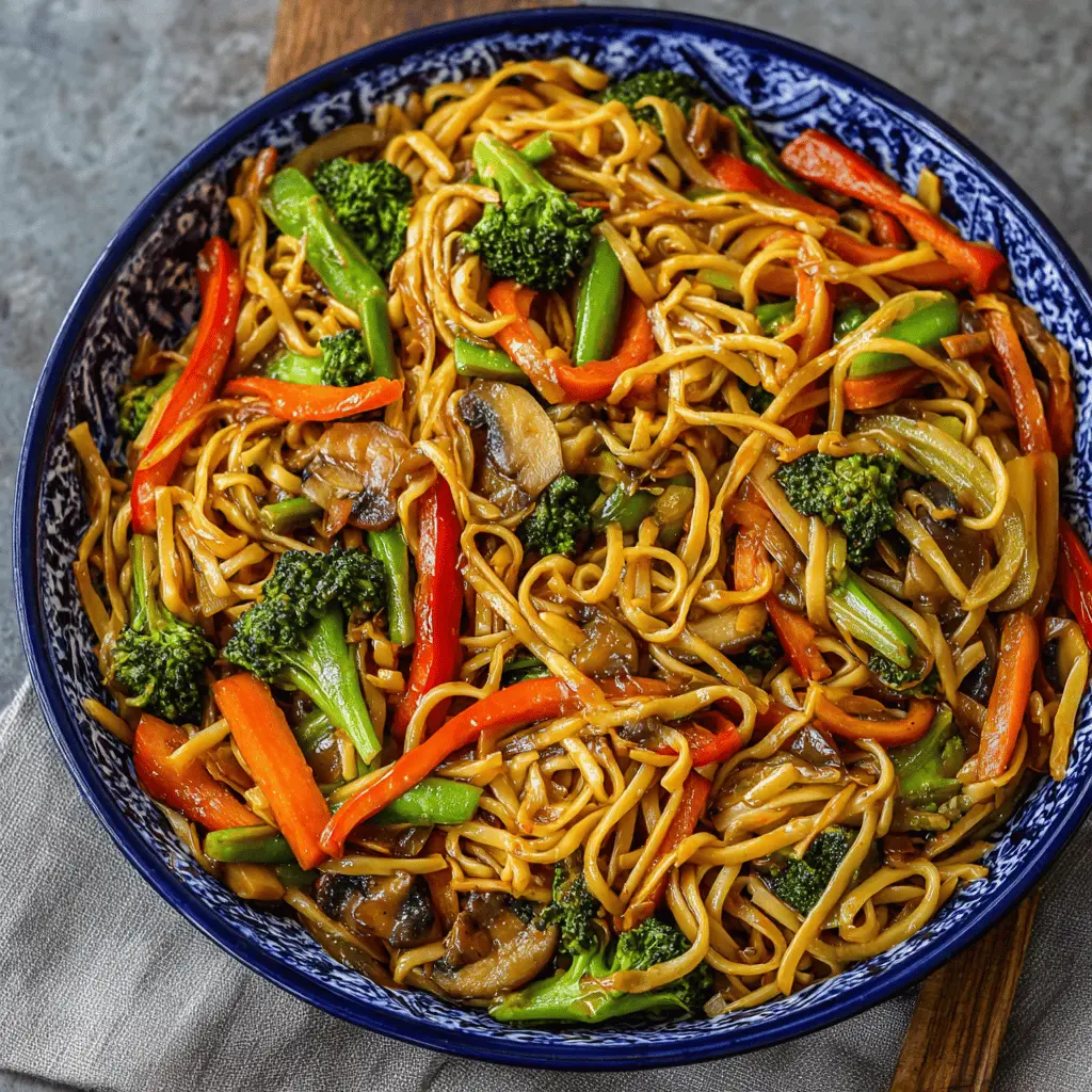 Easy Restaurant Style Vegetable Lo Mein Recipe