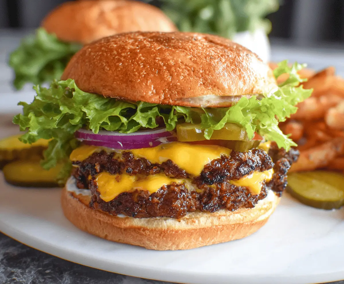 Easy Smash Burger Recipe on the Blackstone Grill