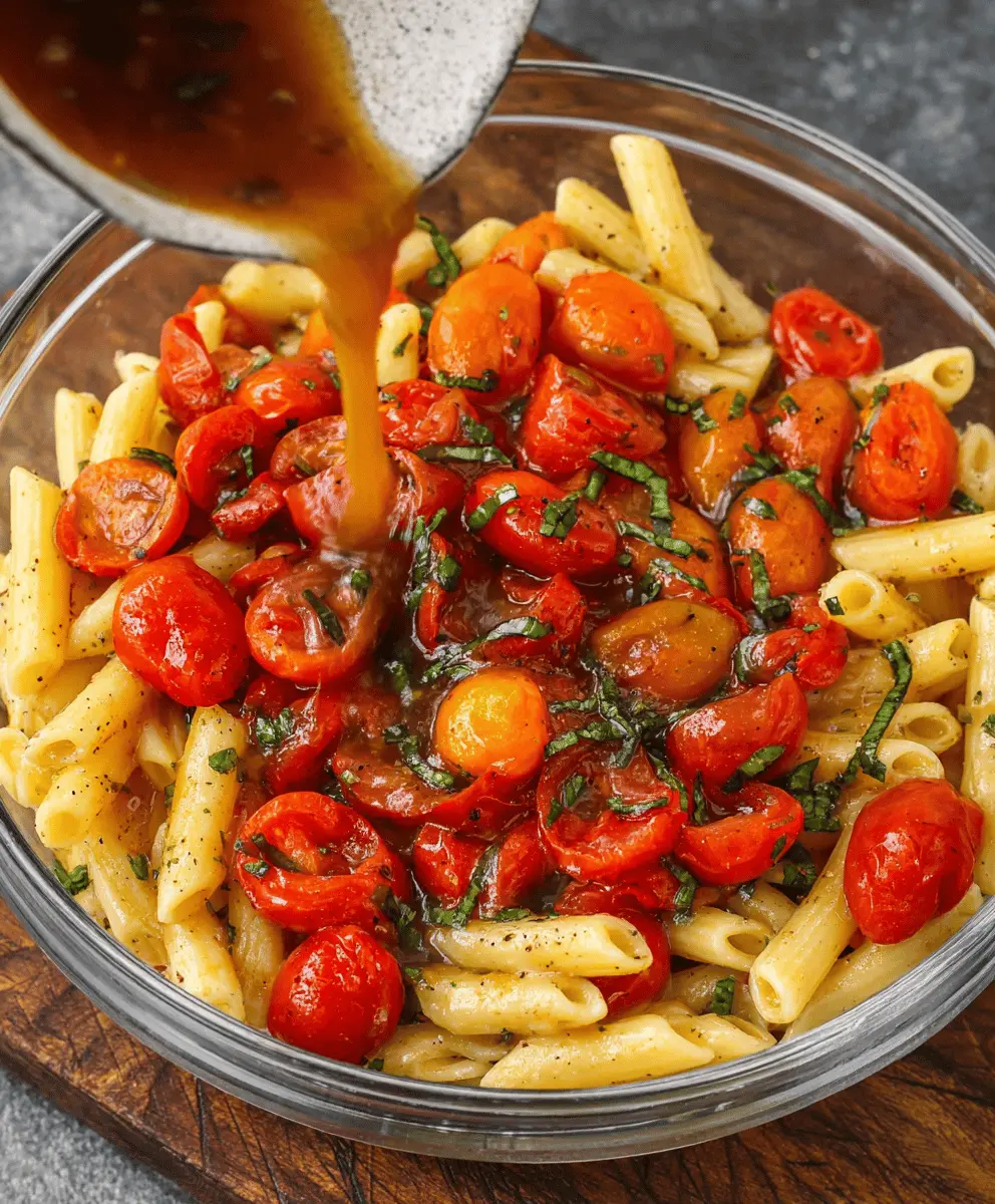 Easy Marinated Cherry Tomato Pasta Recipe