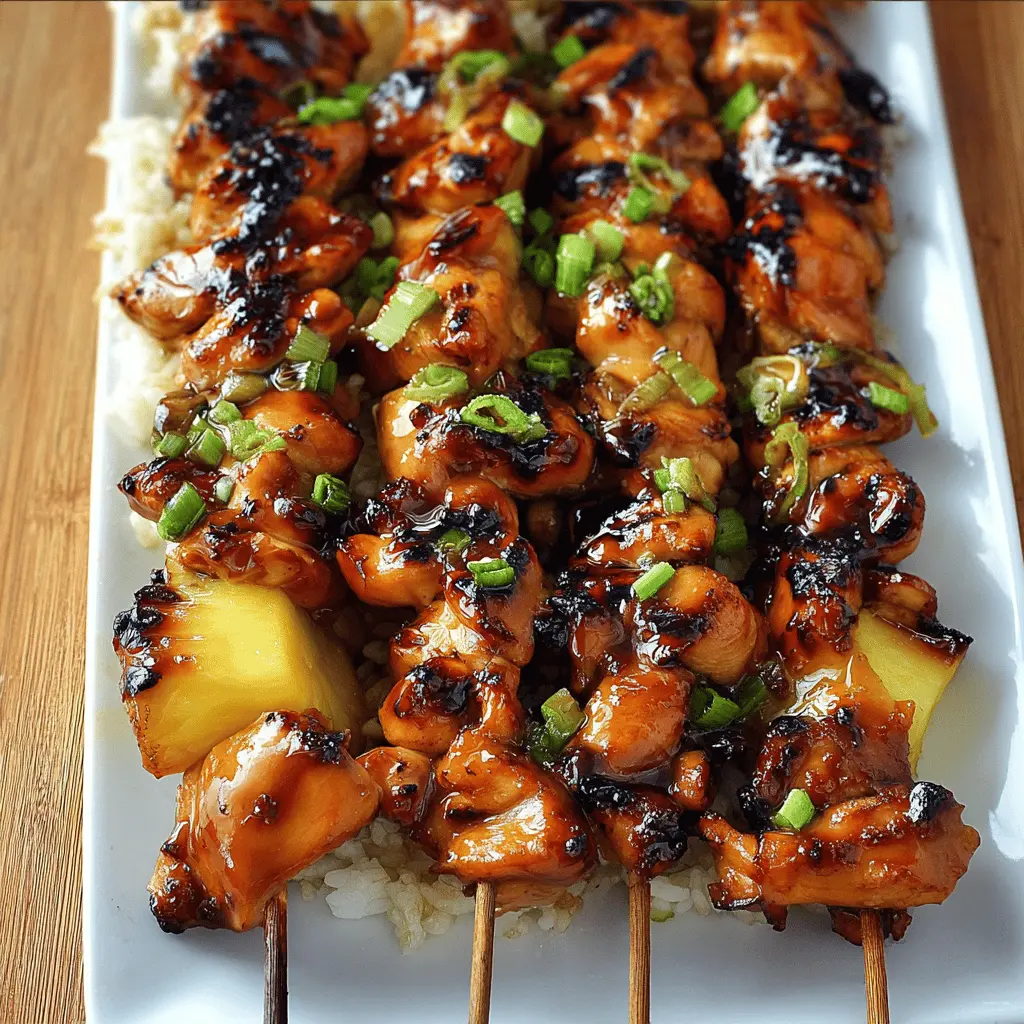 Easy Teriyaki Chicken Skewers with Sweet Marinade