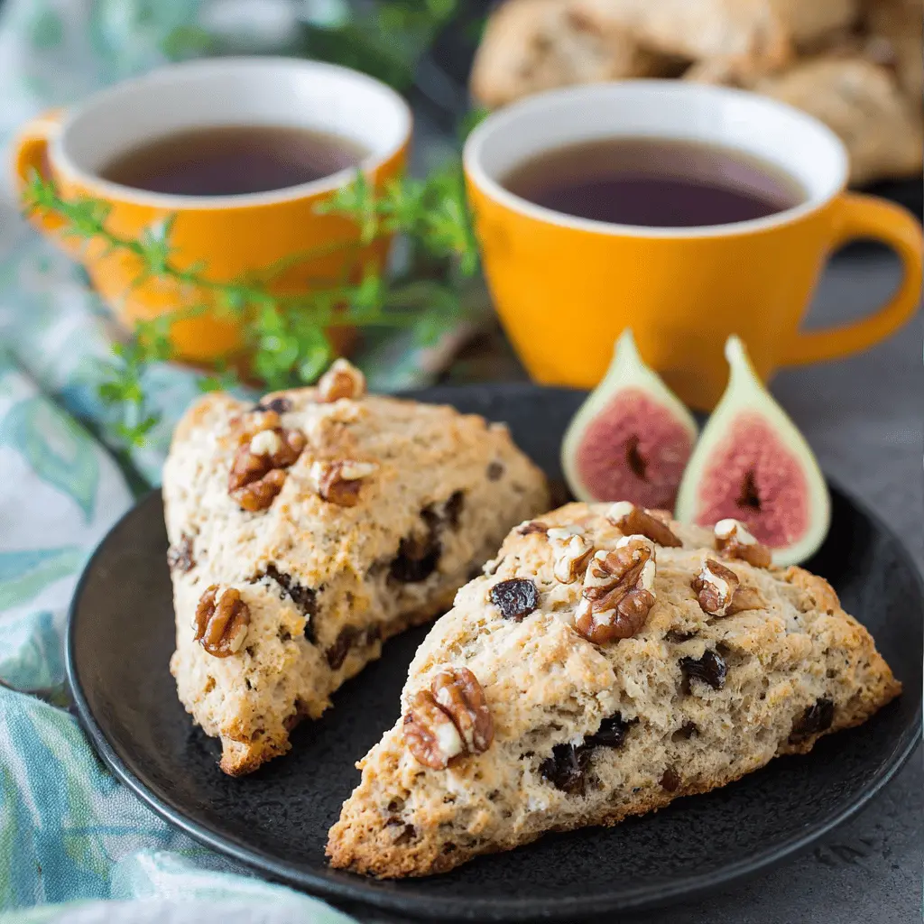Fresh Fig and Walnut Scones Recipe
