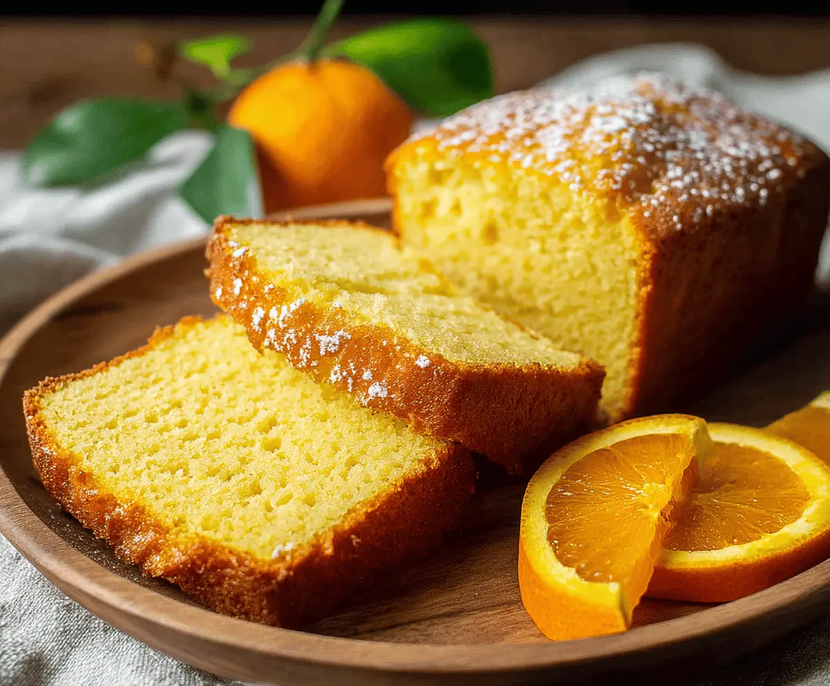 Moist Orange Loaf Recipe with Zesty Flavor