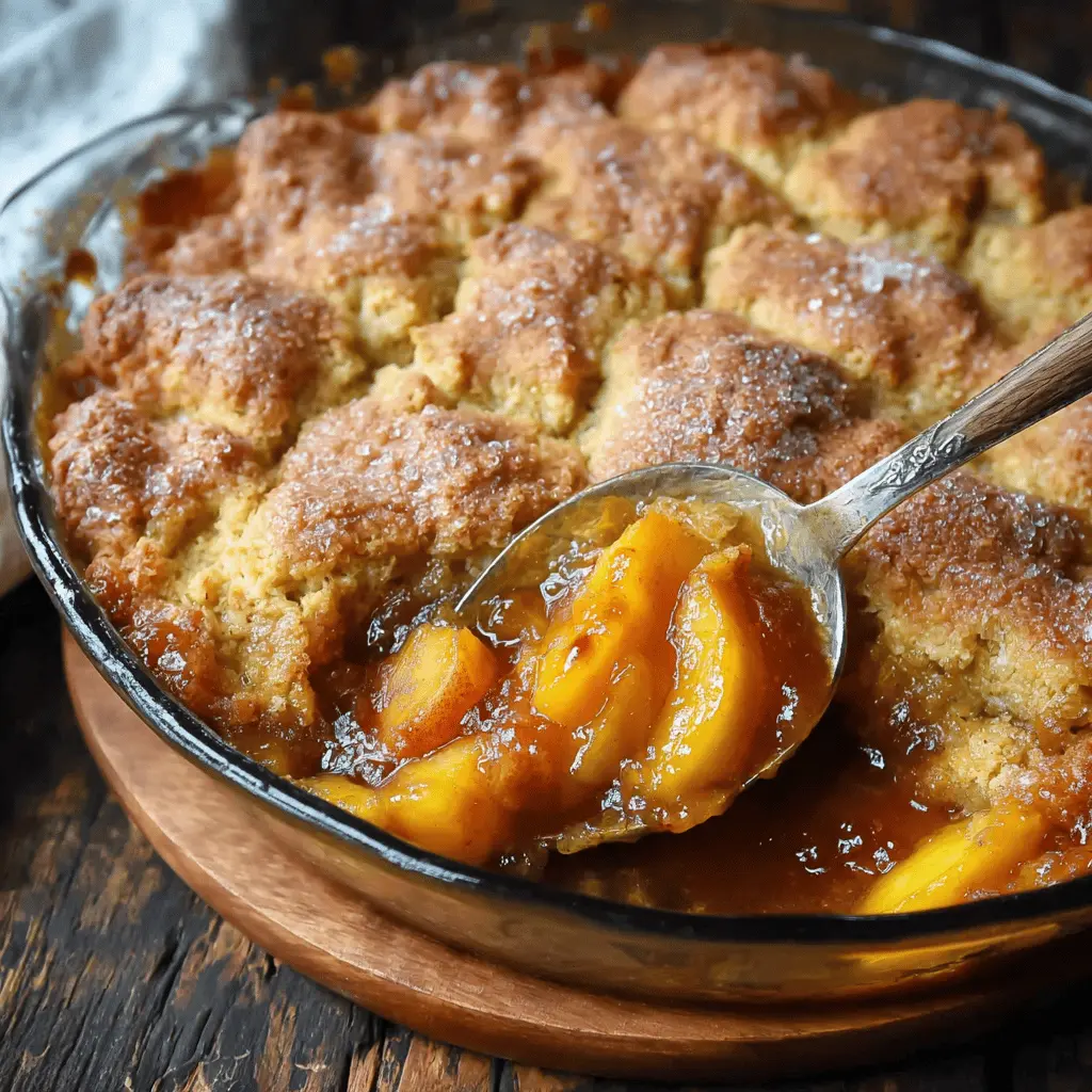 Easy Southern Peach Cobbler Recipe