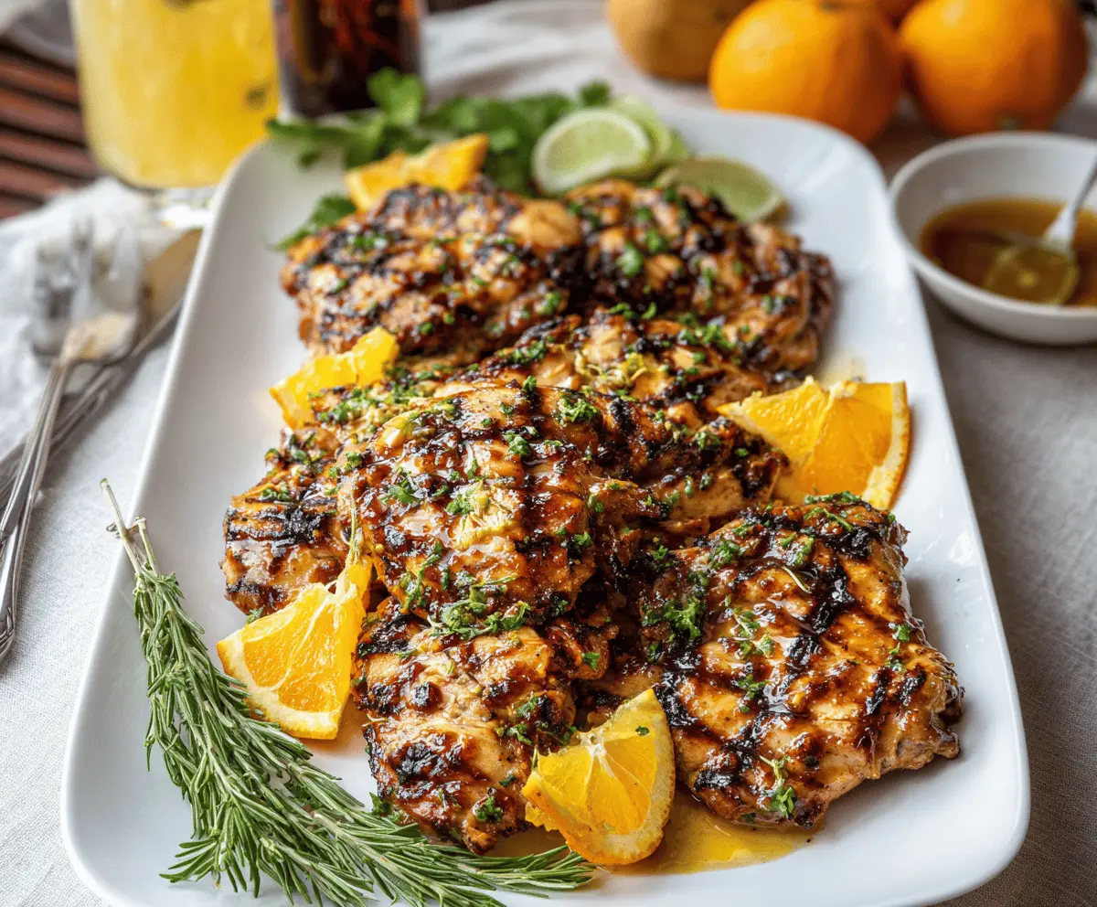 Easy Grilled Citrus Chicken with Zesty Glaze