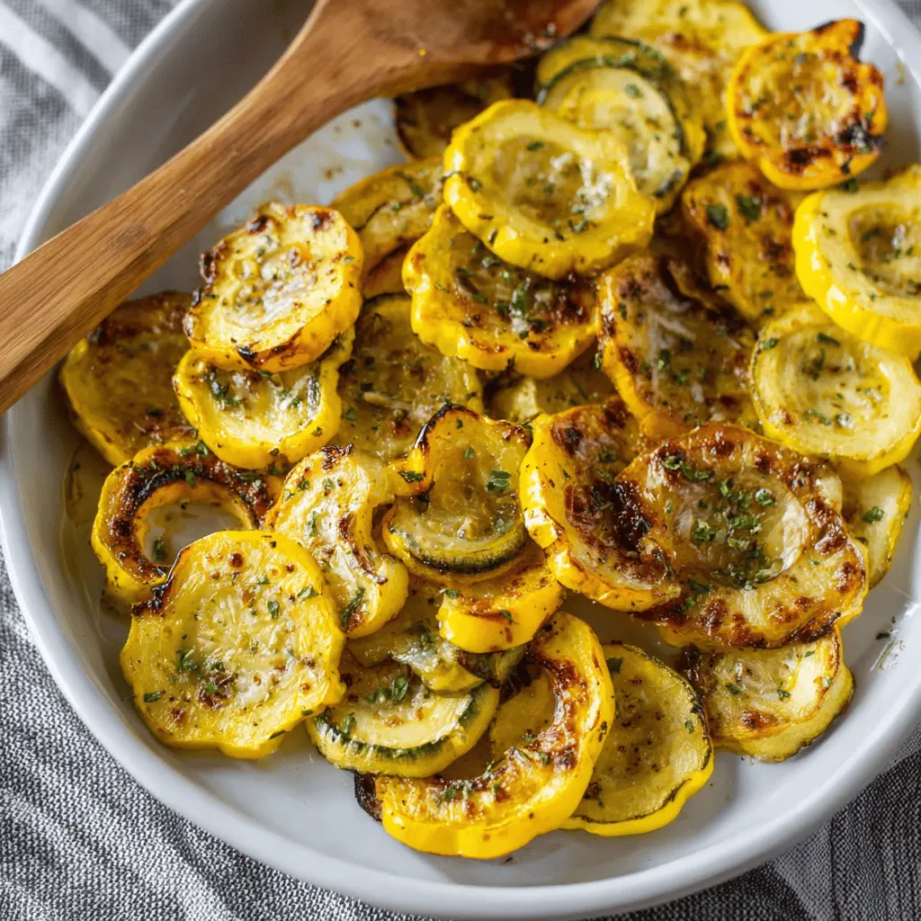 Easy Garlic Roasted Yellow Squash Recipe
