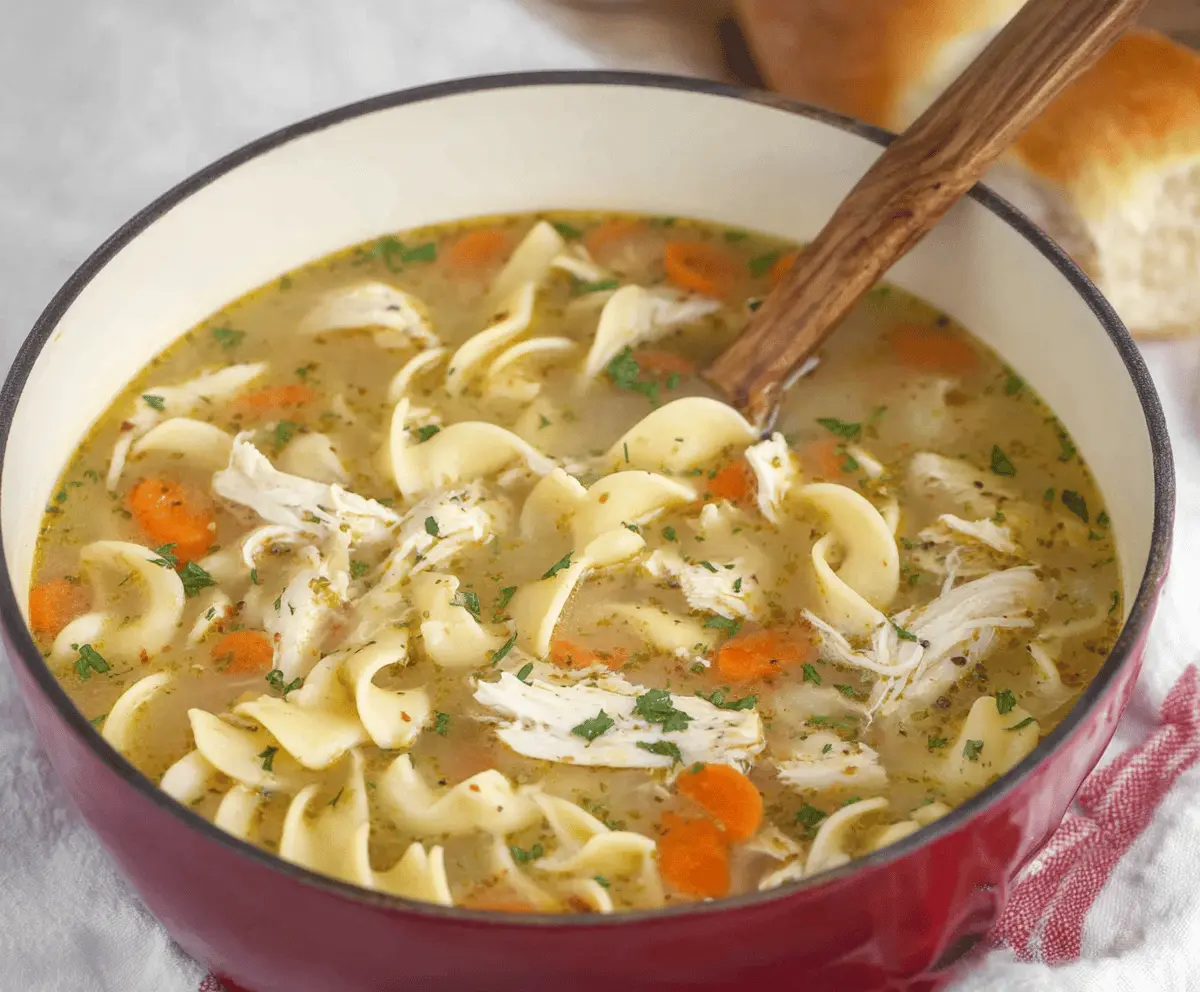 Easy Copycat Panera Chicken Noodle Soup Recipe