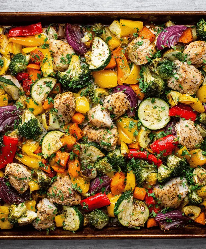 Easy Sheet Pan Chicken with Colorful Veggies