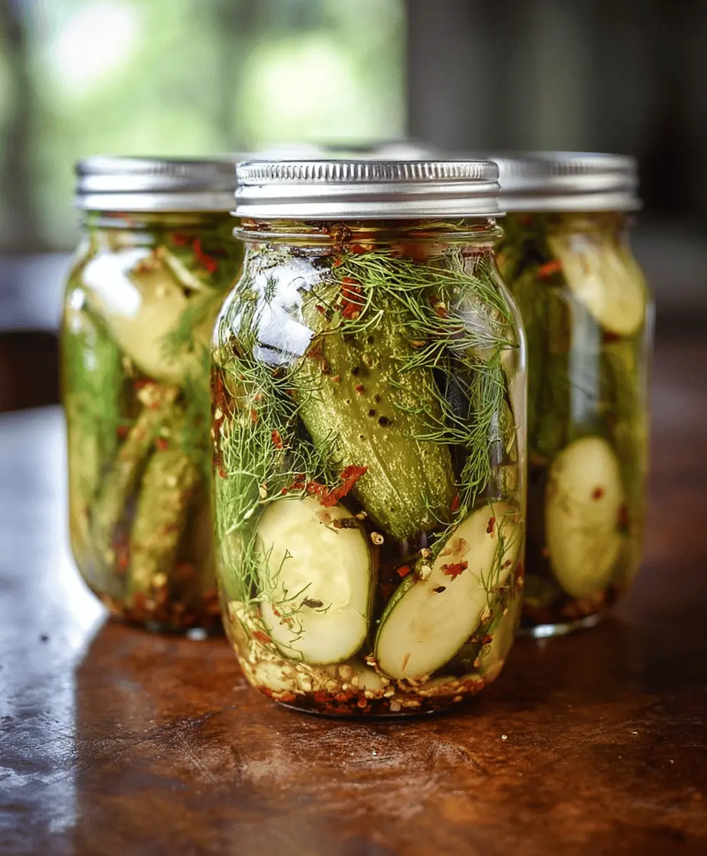 Killer Spicy Garlic Dill Pickle Recipe