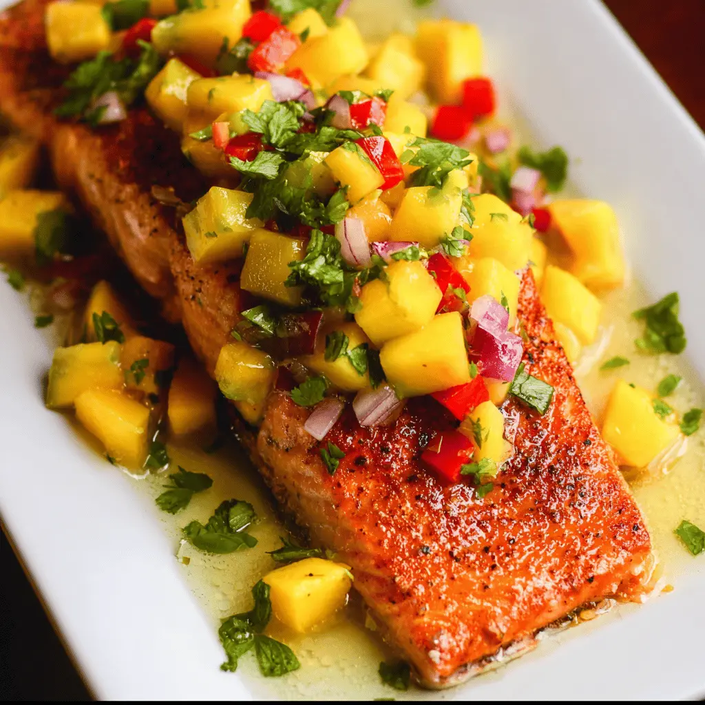 Fresh Mango Salsa Salmon Recipe for Easy Dinner