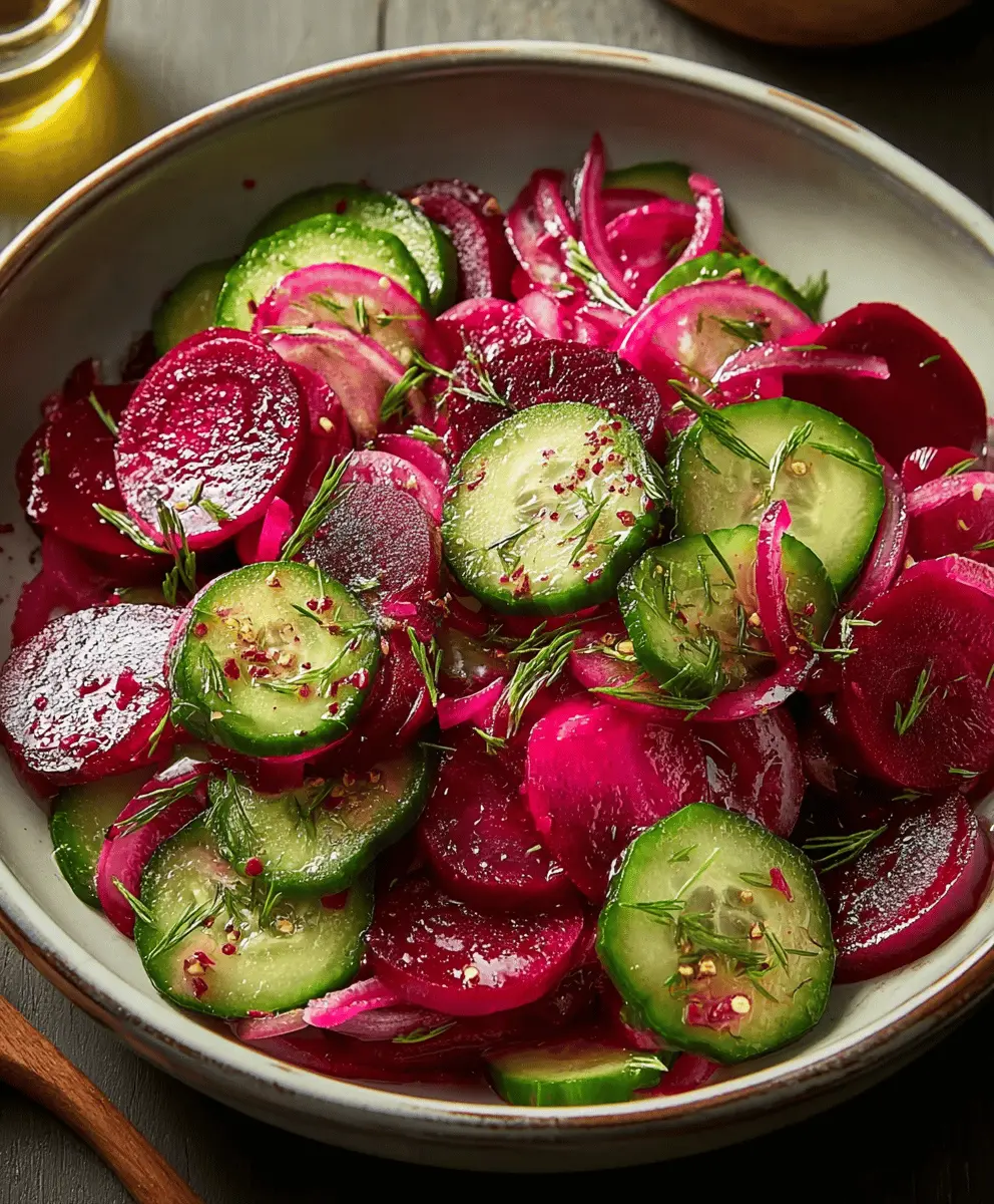 Crisp Cucumber and Beetroot Salad Recipe