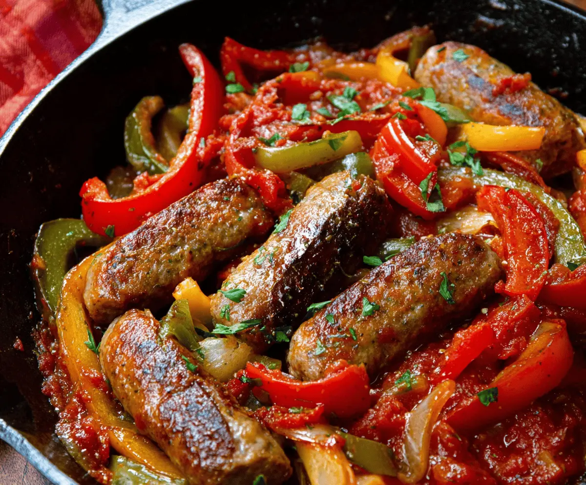 Easy Italian Sausage and Peppers Recipe